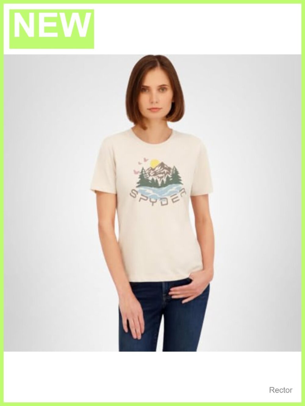 Spyder Mountain Sunset Graphic Short Sleeve Tee T-Shirt